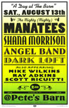 Mighty Manatees At Pete's Barn with Shana Morrison, Angel Band and more